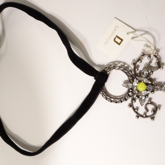 Dannijo Oxidized Naila Velvet Choker Necklace - Picture 2 of 5